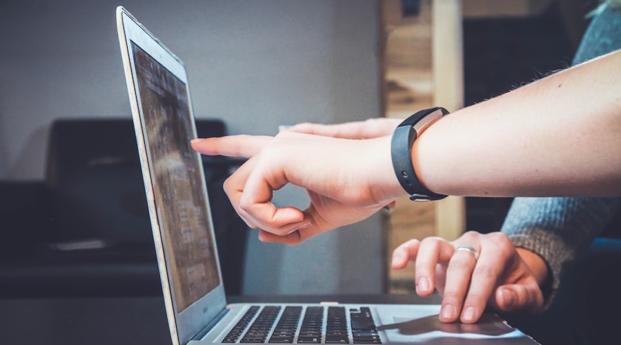 User testing website with screen reader